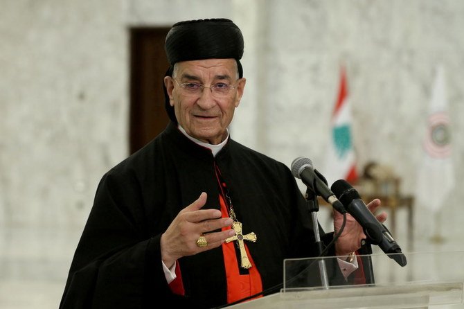 FILE PHOTO: Lebanese Maronite Patriarch Bechara Boutros Al-Rai speaks after meeting with President Michel Aoun at the presidential palace in Baabda, Lebanon July 15, 2020. (Reuters)