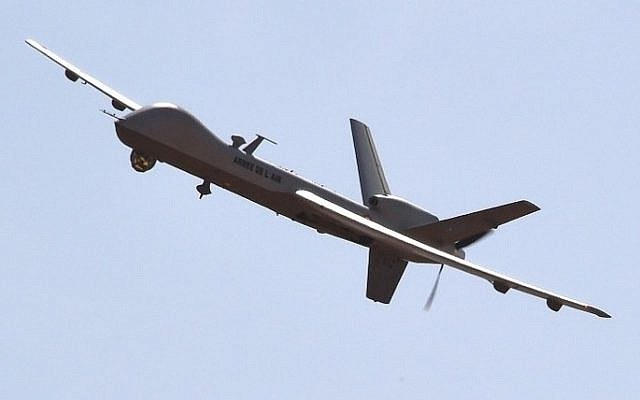 A US-made Reaper drone. (AFP photo)