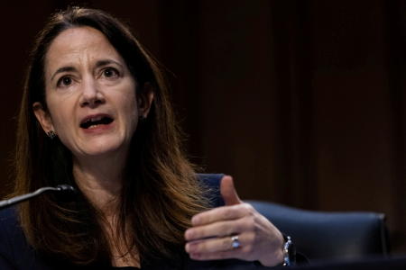 Director of National Intelligence Avril Haines speaks during a Senate Select Committee on Intelligence hearing about worldwide threats, at Capitol Hill in Washington, DC, U.S., April 14, 2021. (Reuters/file)