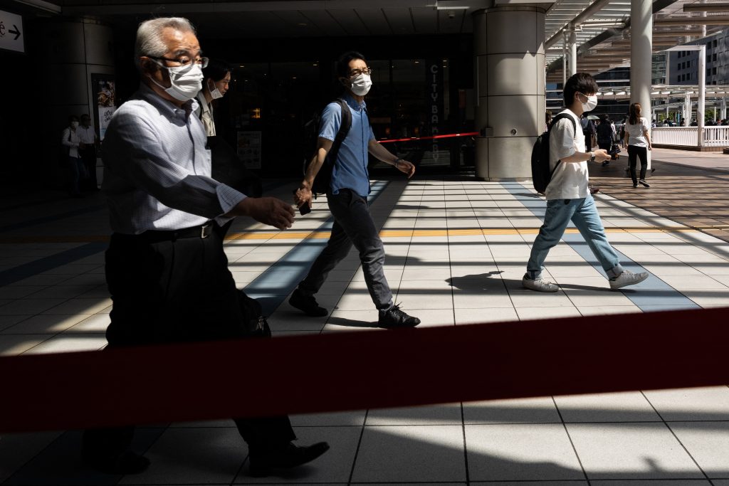 The Tokyo metropolitan government reported 57 new cases of novel coronavirus infection Friday, with the daily figure below 100 for the seventh consecutive day. (AFP/file)