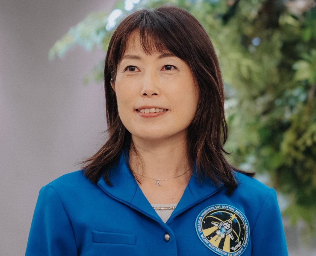 Yamazaki said that as a woman in space, she felt that space taught her “equality, acceptance, resilience and patience.” (AFP)