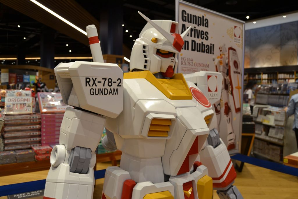 The one of kind Gundam statue was featured on the first day of Dubai Expo 2020 at the Japanese pavilion.