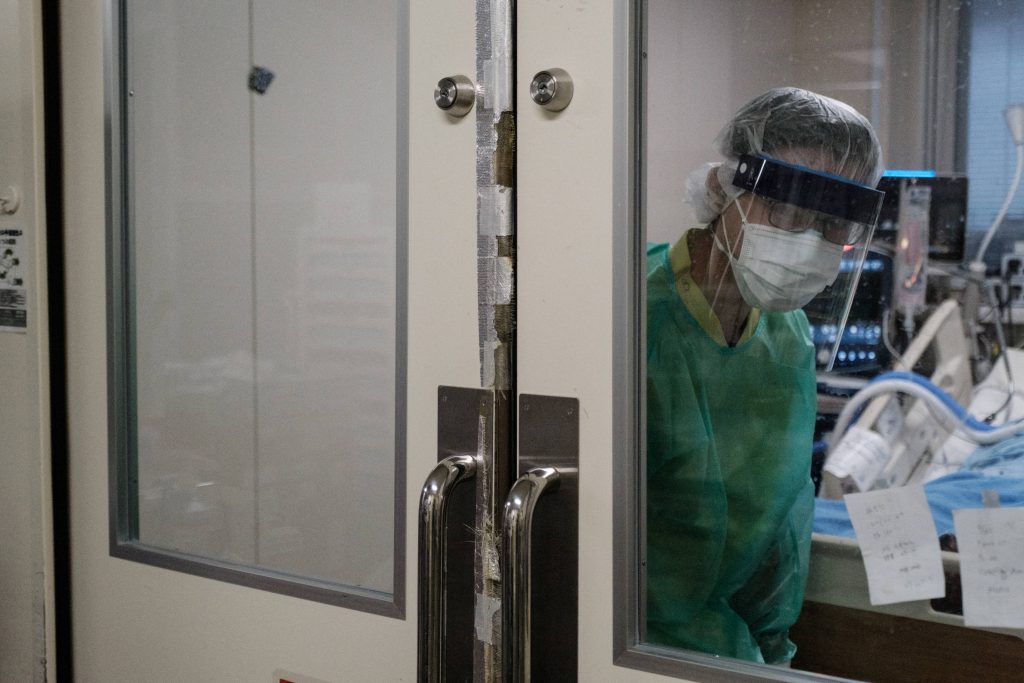 In a bid to focus on the treatment of COVID-19 patients, the government may ask medical institutions to restrict their ordinary medical care services. (AFP)