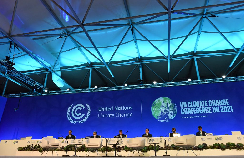 COP26 agreed on the guidelines for international trading of emissions reductions, which are part of the rules for administering the Paris Agreement. (AFP)