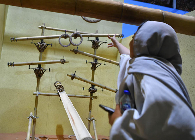 First screened in the 1990s, the show’s themed challenges can now be tackled by members of the public in Riyadh Boulevard at what has been described as the largest maze experience of its kind in the world. (AN Photo)