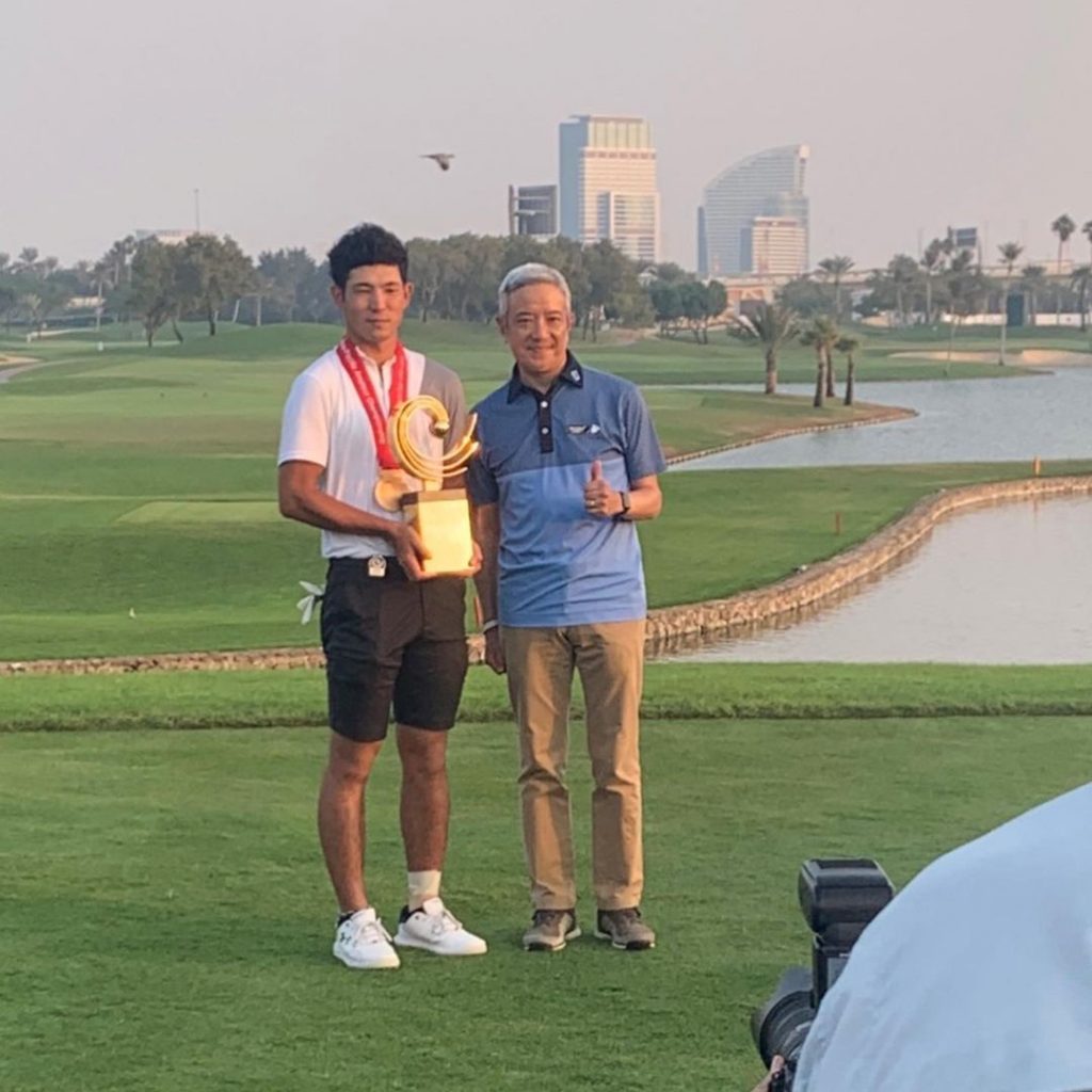 Keita Nakajima became the third player from Japan to win the Asia-Pacific Amateur Championship. (Instagram/Japan_cons_dubai)
