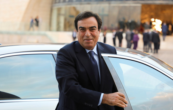 Lebanese Information Minister George Kordahi arrives to meet with Maronite Patriarch Bechara Boutros Al-Rai in Bkerke, Lebanon October 30, 2021. (Reuters)