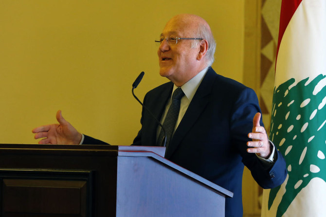 Lebanese Prime Minister Najib Mikati said the exact date of holding elections is debatable, but the vote would be held before May 2. (AP)