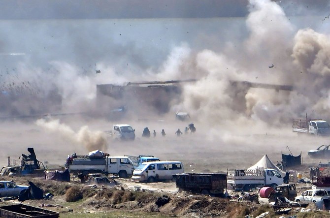 Baghuz was subject to heavy bombardment in Daesh's final days. (File/AFP)