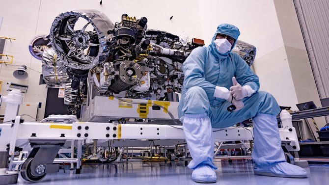 Dr Mohamed Abid, a chief engineer at NASA’s Jet Propulsion Laboratory in California. Originally from Tunisia, Abid today works as NASA’s payload chief engineer, overseeing the return of samples from the Red Planet. (AFP)