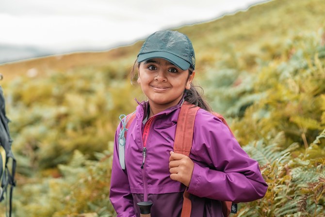 Aamira Hajee, 10, climbed the tallest mountain in Wales for charity. (Supplied)