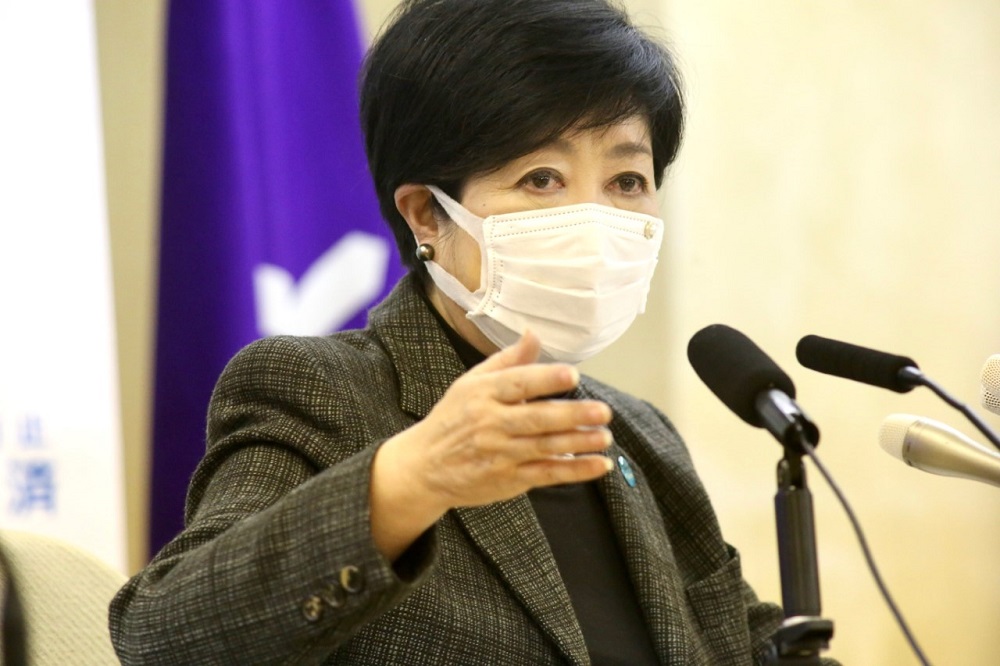 Governor of Tokyo, Yuriko Koike. (ANJ/ Pierre Boutier) 