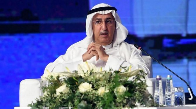 SAMA Governor Almubarak spoke at the financial stability summit. (SPA)