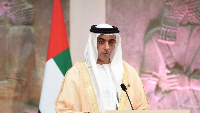 The award was given to Saif bin Zayed Al-Nahyan, deputy prime minister and interior minister. (File/AFP)