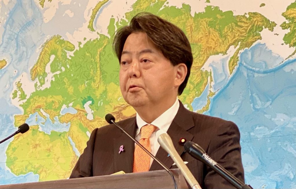 Foreign minister Hayashi said there were no plans as of yet to reopen the Japanese embassy in Syria. (ANJ Photo)
