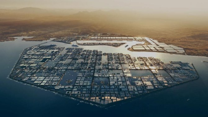 Oxagon will be a floating hexagonal industrial complex that will provide the world’s first fully integrated port and supply chain ecosystem. (NEOM)