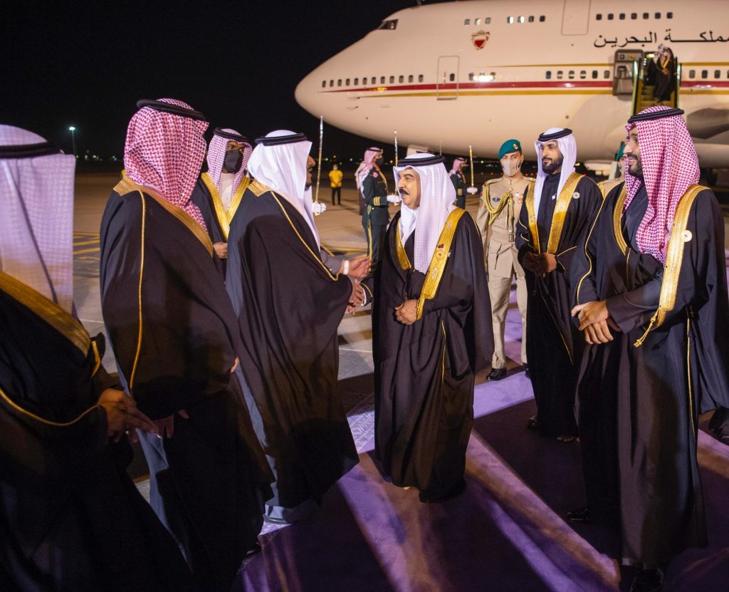 Gulf leaders arrived in Riyadh on Tuesday for the 42nd Gulf Cooperation Council summit. (SPA)