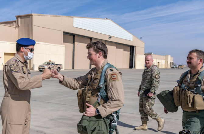 The live-fire ACE exercise was launched at King Faisal Air Base in the Northern Sector and King Fahd Air Base in the Western Sector. (SPA)