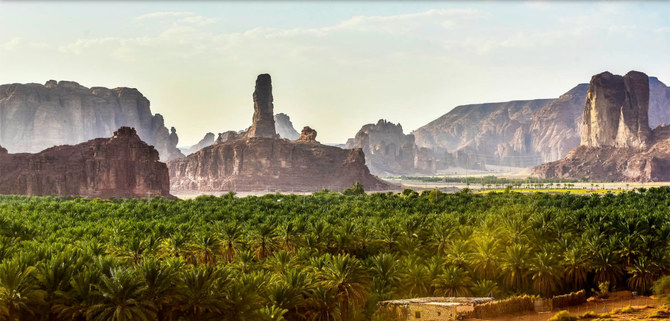The AlUla valley is a landscape of striking contrasts. (AN photo)