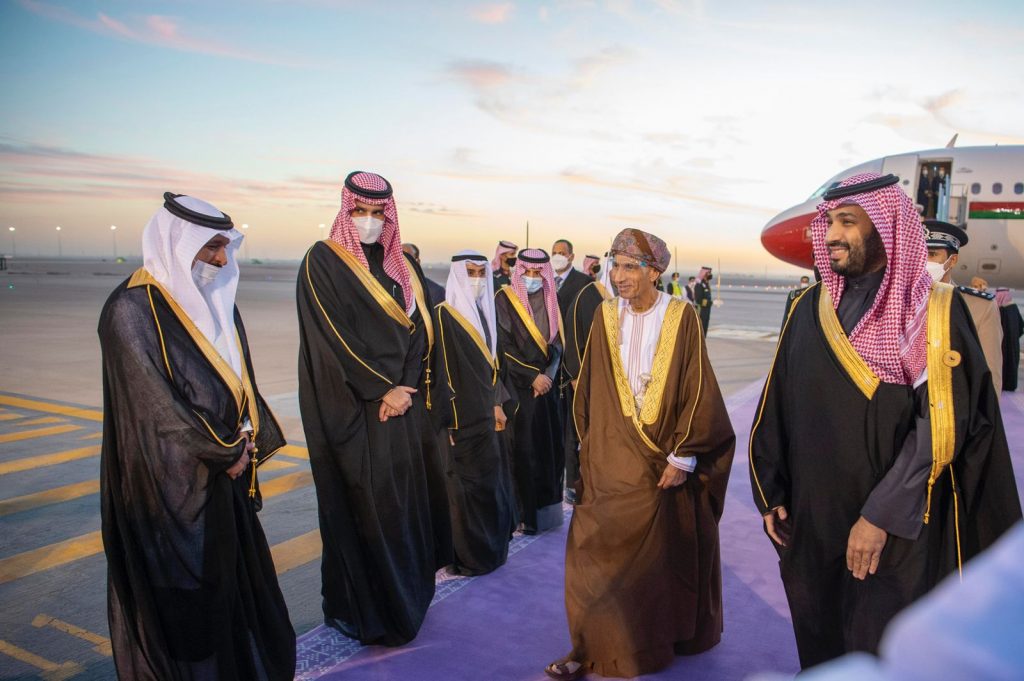 Gulf leaders arrived in Riyadh on Tuesday for the 42nd Gulf Cooperation Council summit. (SPA)