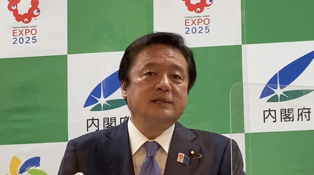 Kenji Wakamiya, Japan's Minister for the Osaka Expo 2025.  (ANJ photo)