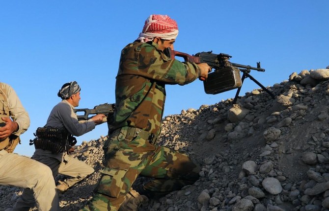 Peshmerga fighters, in northern Iraq above, have been relentlessly targeted by Daesh militants. (AFP)