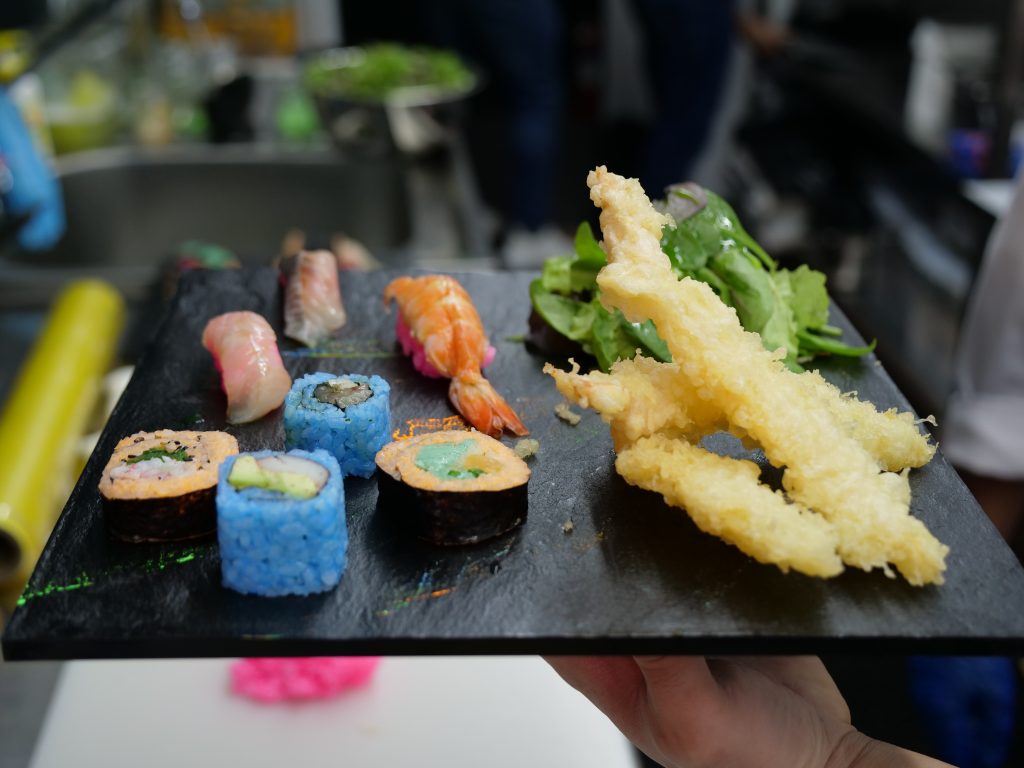 The world’s first glow in the dark sushi bar. 