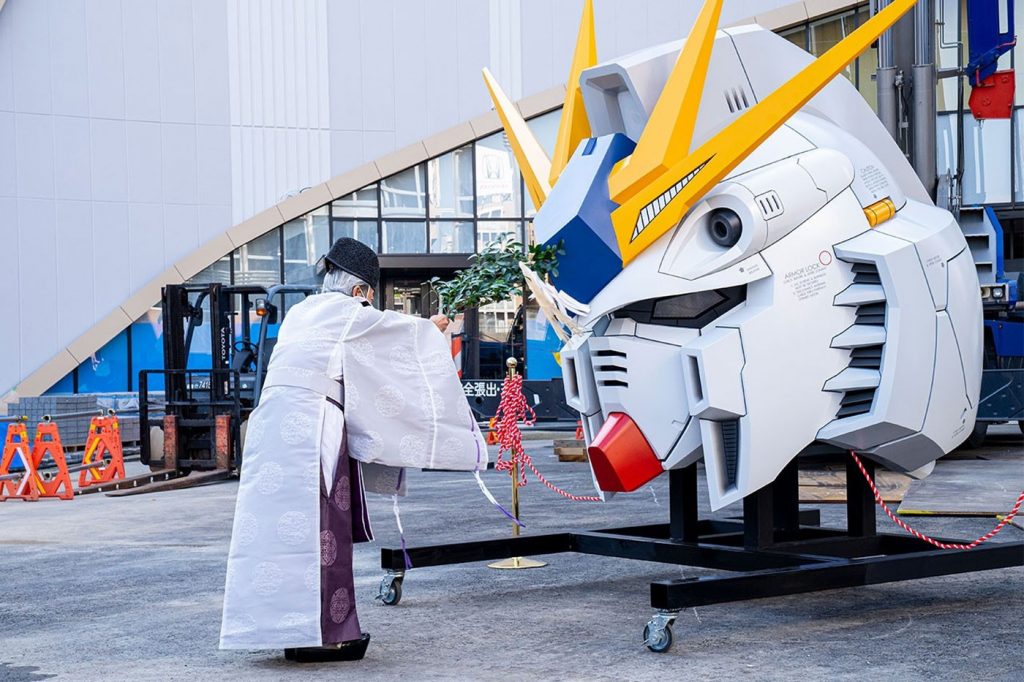 This Gundam is not yet complete but will be on track to open to the public in April 2022.