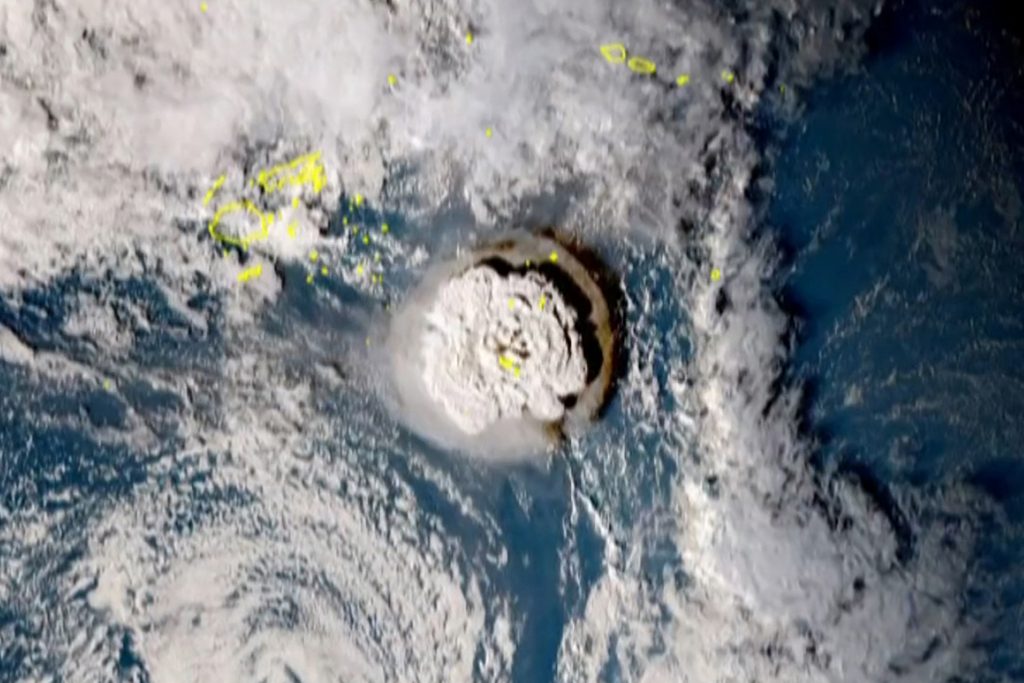 After the latest eruption of the Hunga Tonga-Hunga Ha'apai volcano, tsunamis reached Japan and many other countries facing the Pacific Ocean. (AFP)