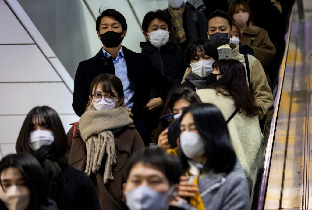 The number of COVID-19 patients with severe symptoms under Tokyo's criteria rose by one from Friday to 12. (AFP)
