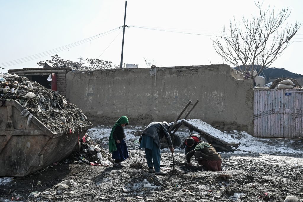 Afghanistan has been hit by a humanitarian crisis such as widespread famine. (AFP)