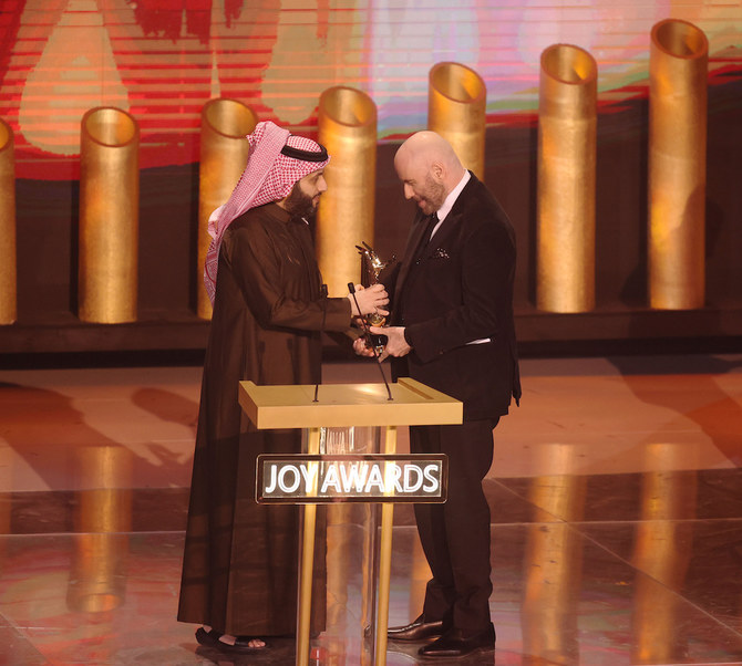 The Bakr Al-Sheddi Theater in Riyadh rolled out the purple carpet on Thursday, welcoming some of the biggest names in entertainment to the second annual Joy Awards. (Supplied)