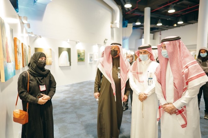 The exhibition, hosted by Scitech in partnership with Alwan Al-Sharqia, consists of 70 paintings, all by female artists. (Supplied)