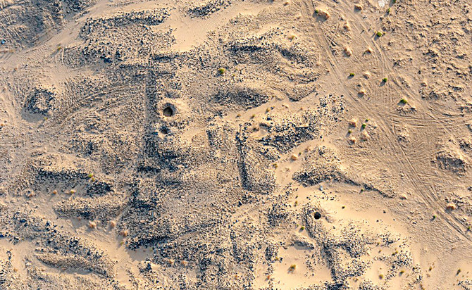 Al-Oshairah, which is located in the valley of Yanbu, is one of the main destinations used by pilgrims while heading to Makkah. The team has so far documented more than 12,000 aerial images. (Supplied)
