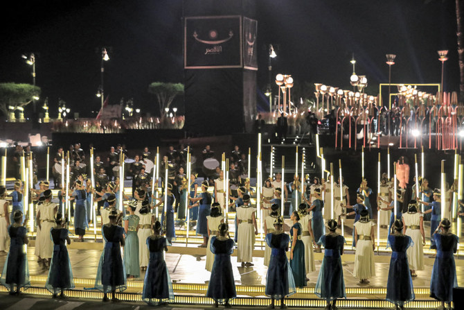 Major cultural experiences in MENA countries have often been inspired by heritage and history, such as the ‘Rams Road’ opening ceremony (main) in Egypt that connected the ancient Luxor and Karnak temples. (AFP)