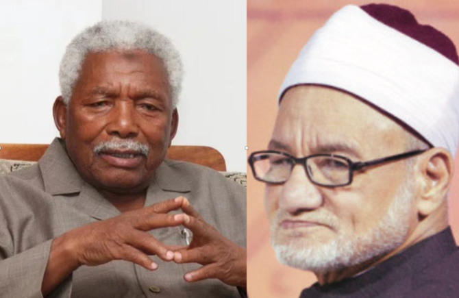 Ali Hassan Mwinyi, left, and Prof. Hassan Mahmoud Al-Shafei. (Supplied)