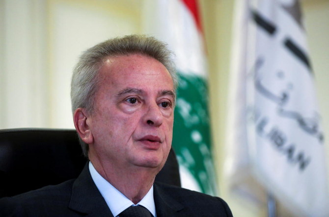 Lebanon’s Central Bank Governor Riad Salameh. (Reuters)