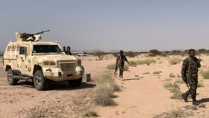 The gains made by Yemeni government forces south of Marib have alleviated the military pressure on troops outside the strategic city who have been under attack from Houthis since early last year. (File/AFP)