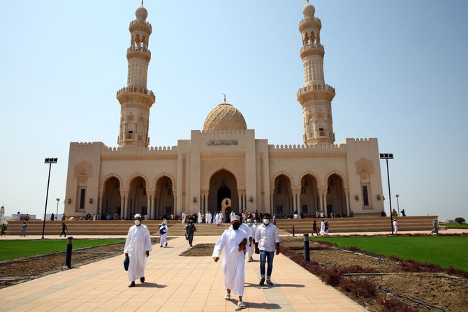 The Sultanate suspended Friday prayers but allowed mosques to remain open at a 50 percent capacity. (File/AFP)