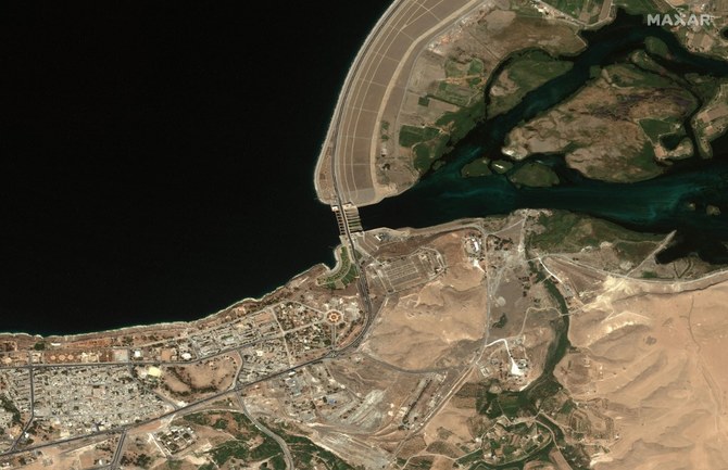 A covert US team bombed the Tabqa dam on the Euphrates in eastern Syria in 2017, where Daesh fighters were occupying the control towers. (AFP)