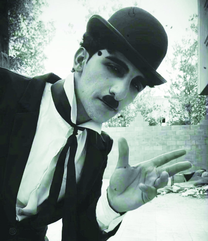 The 22-year-old from Tabuk said he is a big fan of silent cinema and has seen as many of Chaplin’s films as he can. (Supplied)