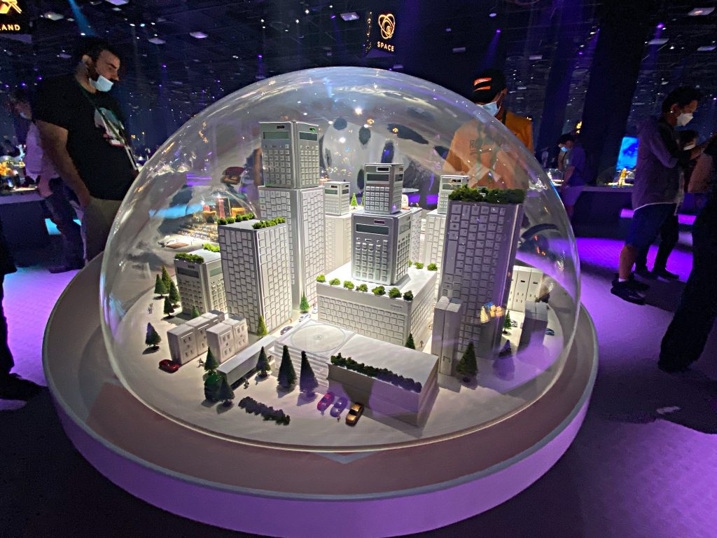 Miniature installations made by Japanese Artist Tanaka Tatsuya showcases at Expo 2020 Dubai’s Japan Pavilion. (ANJP Photo)