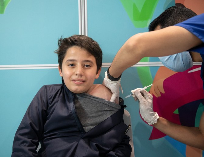 The Saudi health ministry is continuing with the Kingdom's vaccination plan, and more than 53 million doses of a coronavirus vaccine have been administered. (Twitter: @SaudiMOH)