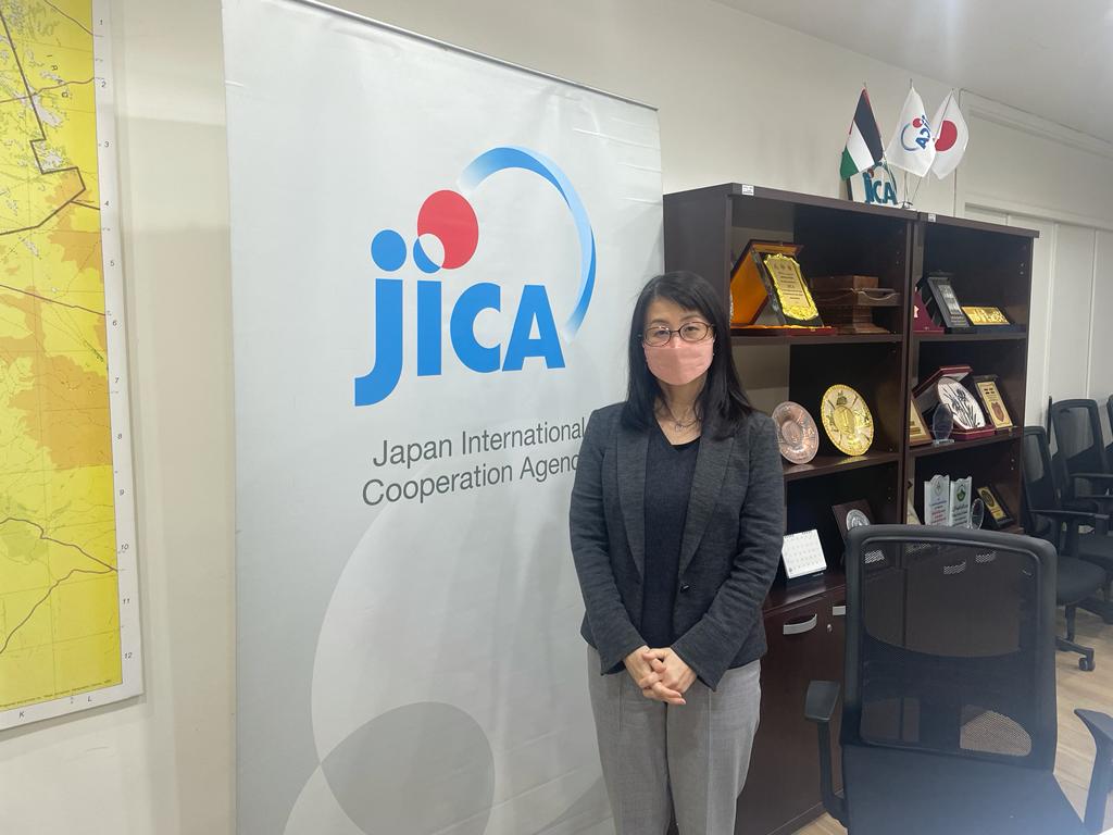 JICA Jordan’s Chief Representative MIYAHARA Chie in the Amman office. (ANJ Photo)