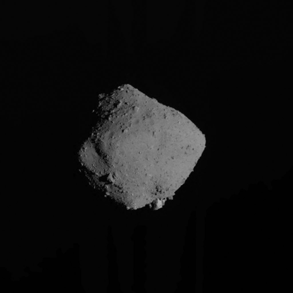 Hayabusa2 landed on Ryugu twice, in February 2019 and July the same year, and collected samples of the asteroid. A total of 5.4 grams of pebbles and sand were in a capsule brought back to Earth in December 2020. (AFP)