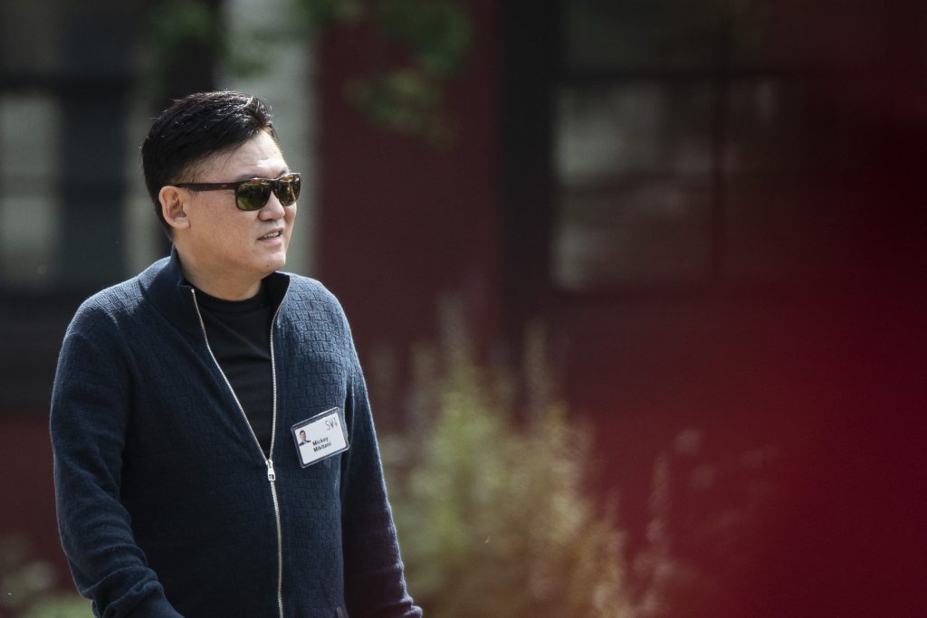 Hiroshi Mikitani, chief executive officer of Rakuten to donate $8.7 million to the government of Ukraine. (AFP)