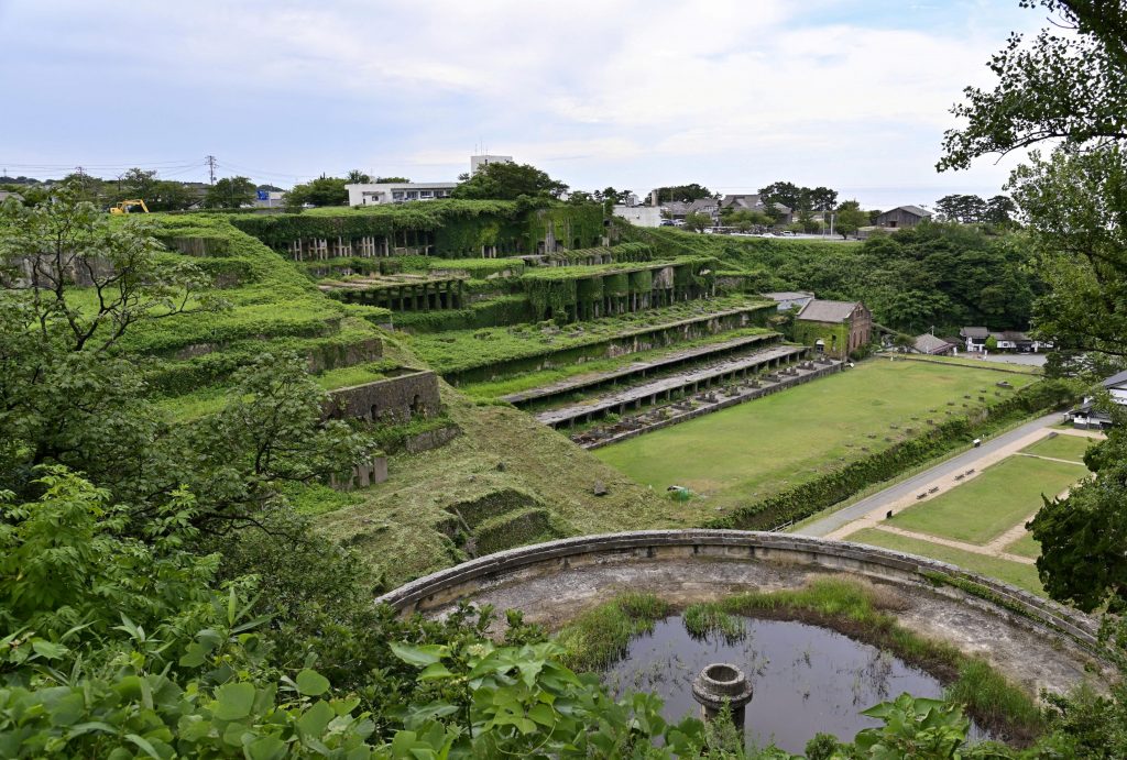General view shows Kitazawa Flotation Plant at ruins of Aikawa Gold and Silver Mine in Sado on Sado Island, Japan. (Kyodo via Reuters)