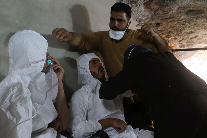Chlorine was used in an attack on a rebel-held area in Syria in 2016 in which at least 20 people suffered breathing difficulties, the world's chemical weapons watchdog concluded Tuesday. (Reuters/File Photo)