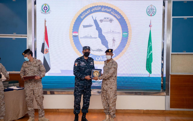 The Saudi and Egyptian naval forces conclude a mixed joint exercise. (Saudi Ministry of Defense)