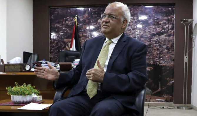 The most important post up for grabs is that of the late chief negotiator Saeb Erekat, who was PLO secretary-general and had been deeply involved for decades in the now moribund peace talks with Israel. (AFP/File)